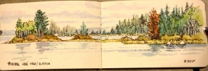  Pickerel lake sketch